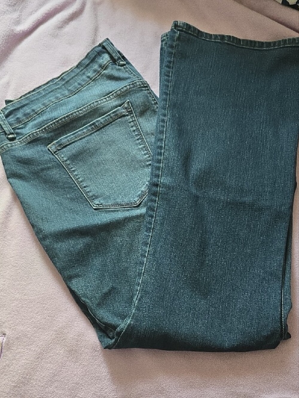 Jessica Simpson Dark and Light Blue Contrast Denim Jeans